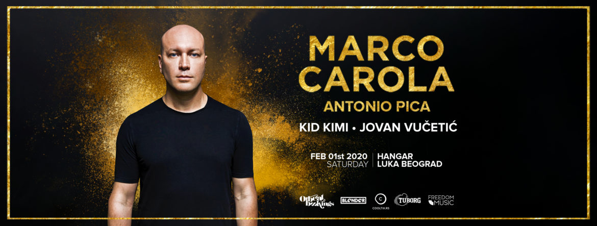 King of Ibiza, Marco Carola, this saturday at Blender’s huge party in Belgrade!