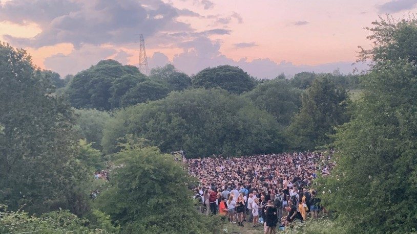 Thousands of people attended two illegal raves near Manchester over the weekend
